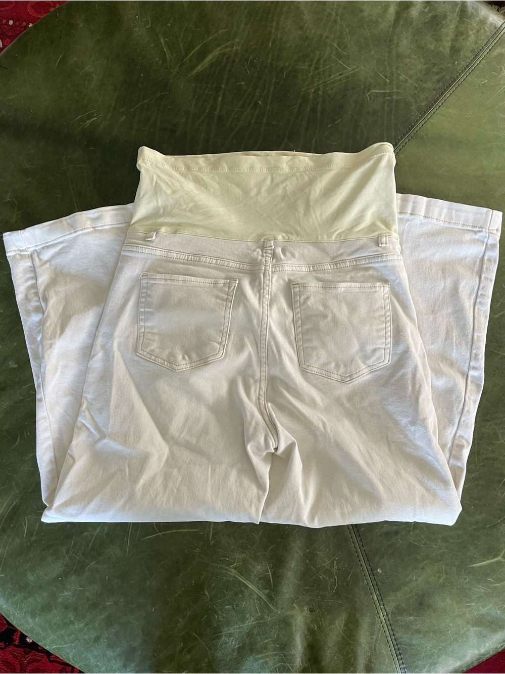 Pinkblush White Wide-Leg Maternity Jeans